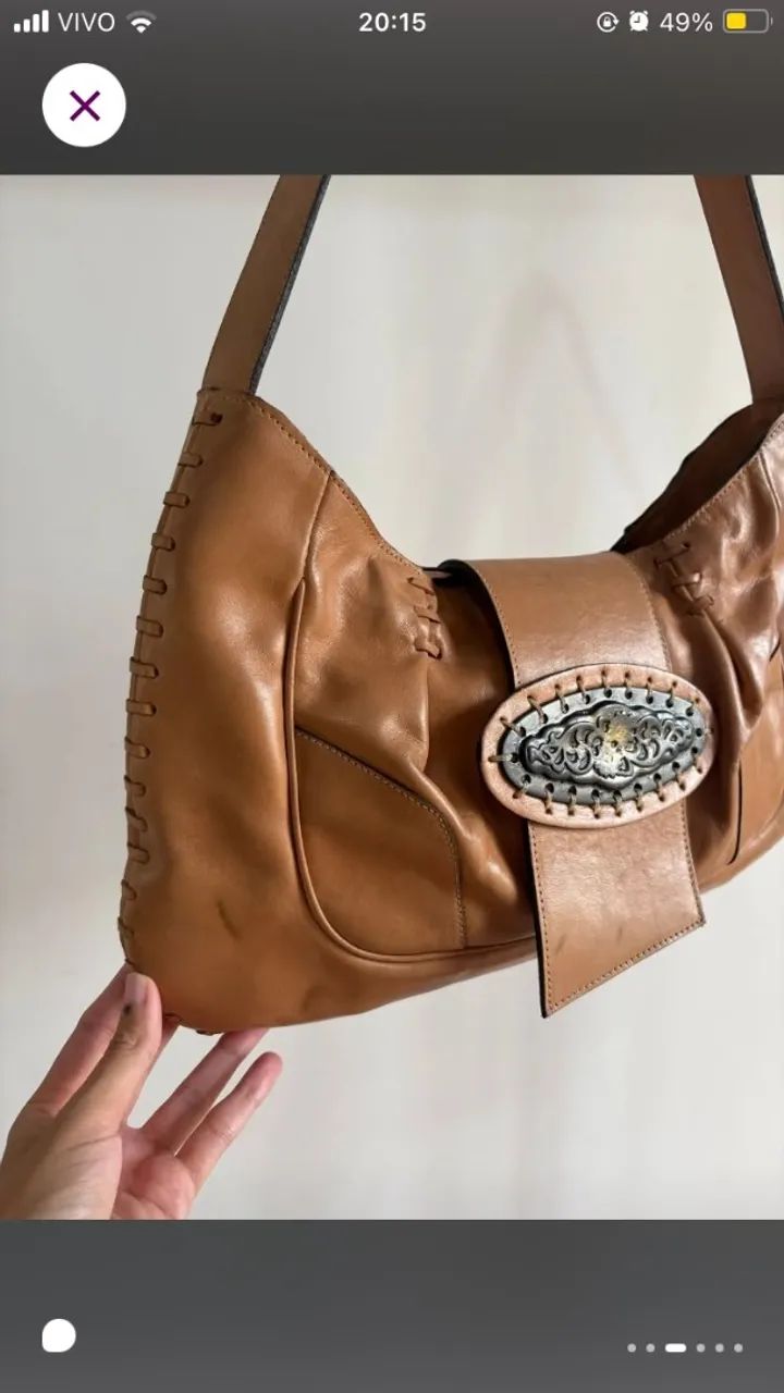 bolsa couro legitimo andarella - Foto 3