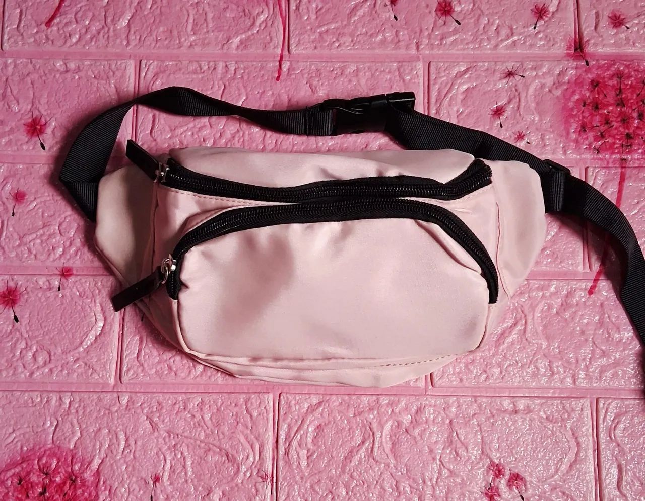 Pochete feminina rosa claro