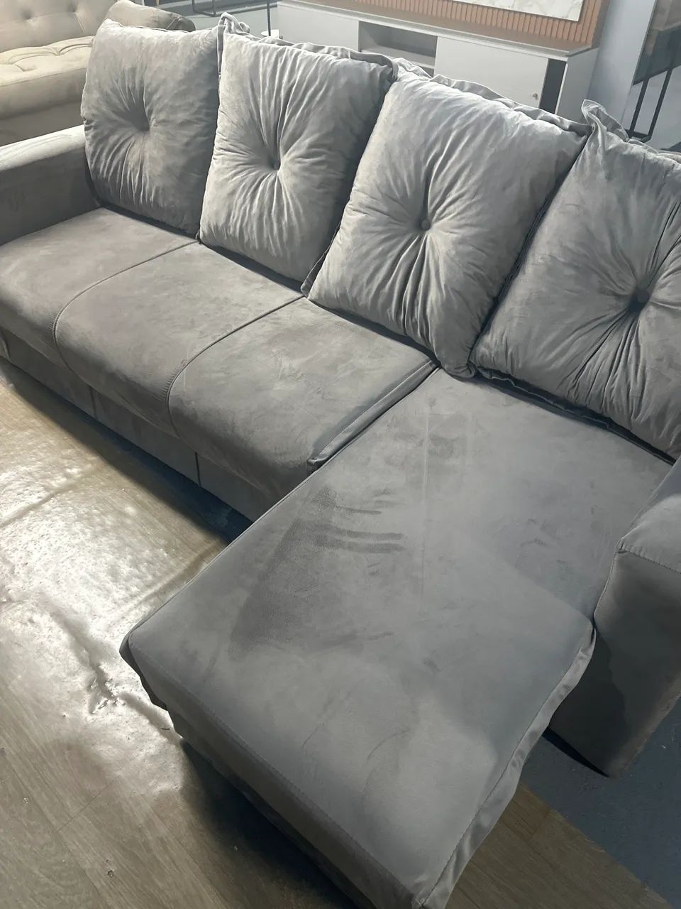 Sofá com chaise / Novo / entregamos  - Foto 3