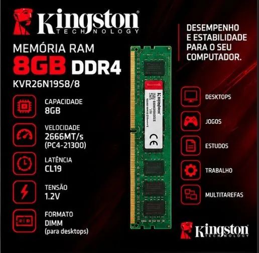 Memória Ram DDR4 8GB - Foto 2
