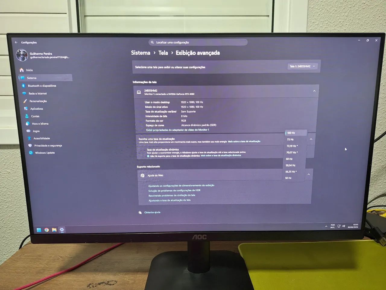 Monitor AOC 100HZ 24" FULL HD - Foto 2