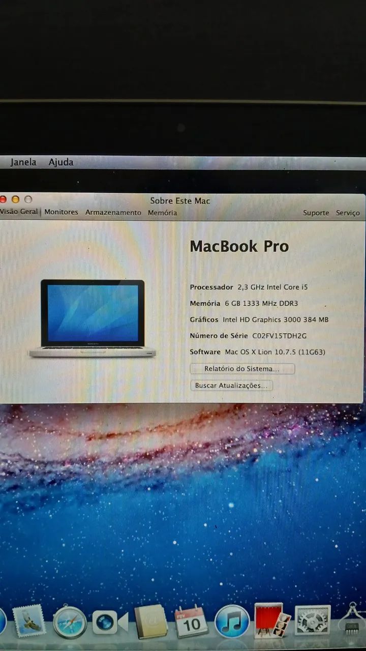 Macbook Pro 13 A1278 Intel I5 6gb Ram 128ssd