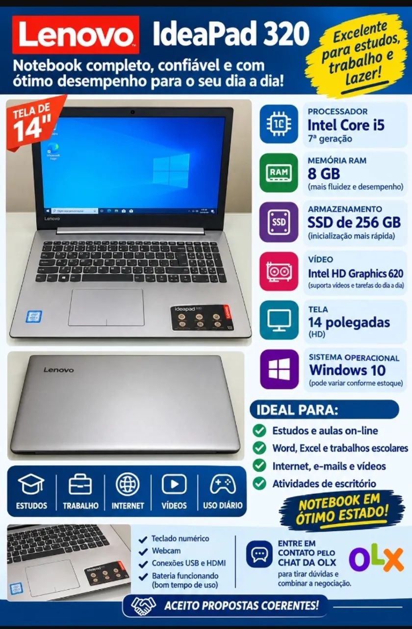 Notebook Lenovo core i5