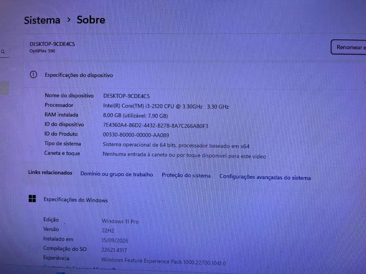 Desktop Dell Optiplex 390 Core i3 8gb ram - Foto 2