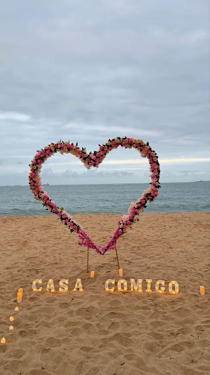 Arco florido em coração  - Foto 3