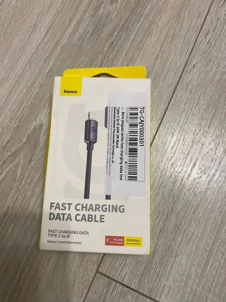 Cabo Lightning Para iPhone Baseus Crystal Shine 20w   - Foto 3