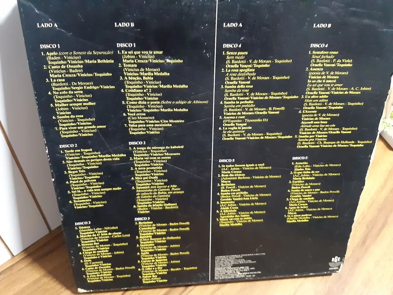  Vinicius de Moraes coleção 05 discos original. - Foto 4