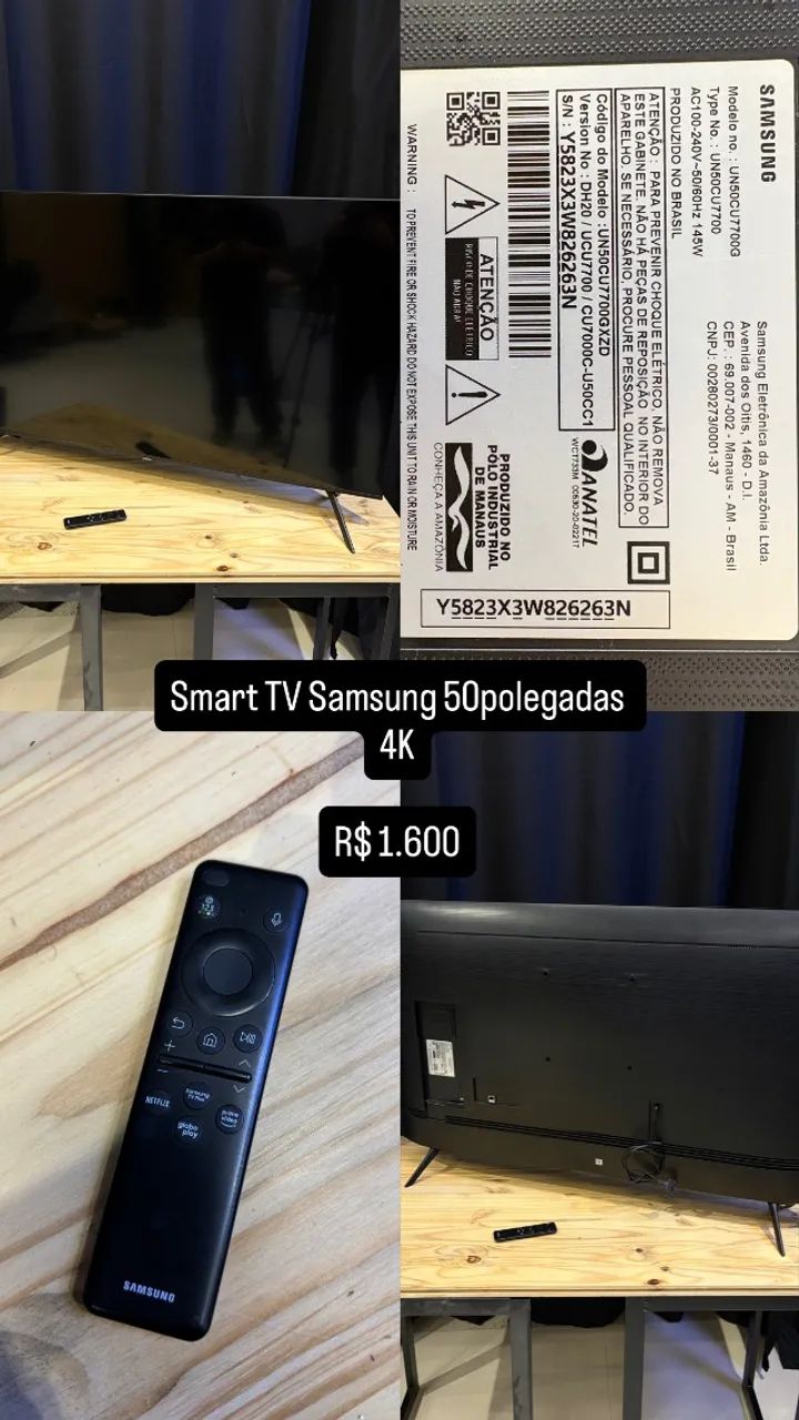 Smart TV Samsung 50 polegadas