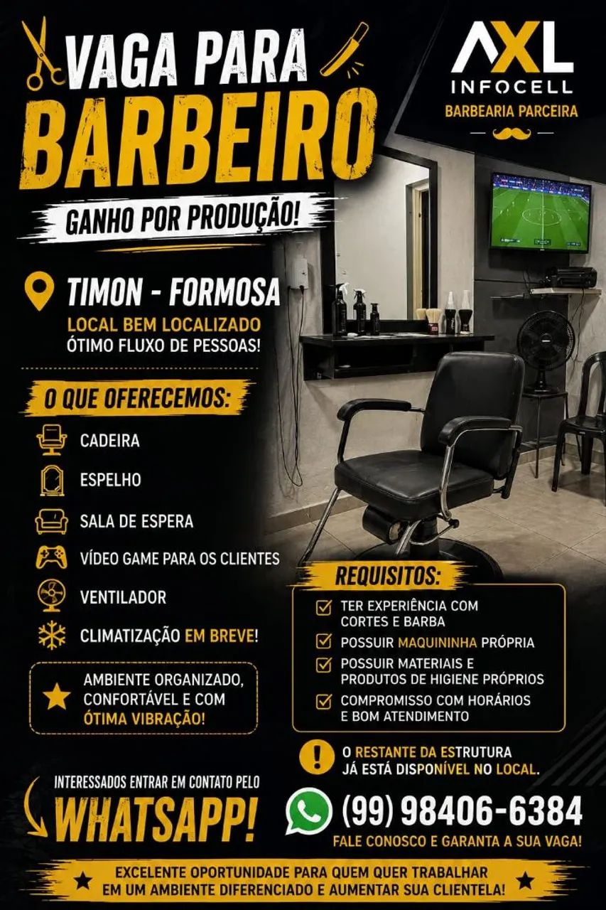 Local comercial equipado para barbearia. - Foto 2