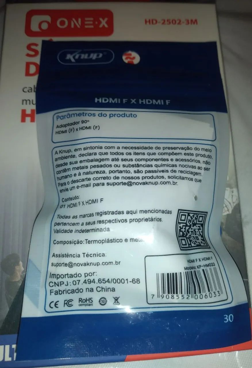 Cabo HDMI e Conector