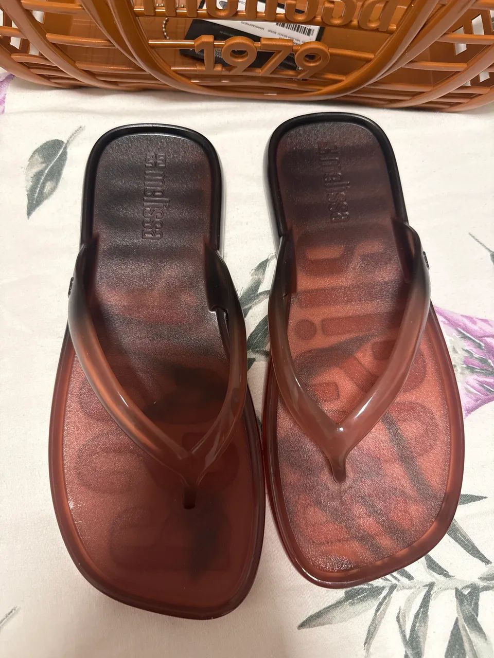 Conjunto Melissa de Bolsa e Chinelo n. 35 - Novo - Foto 2