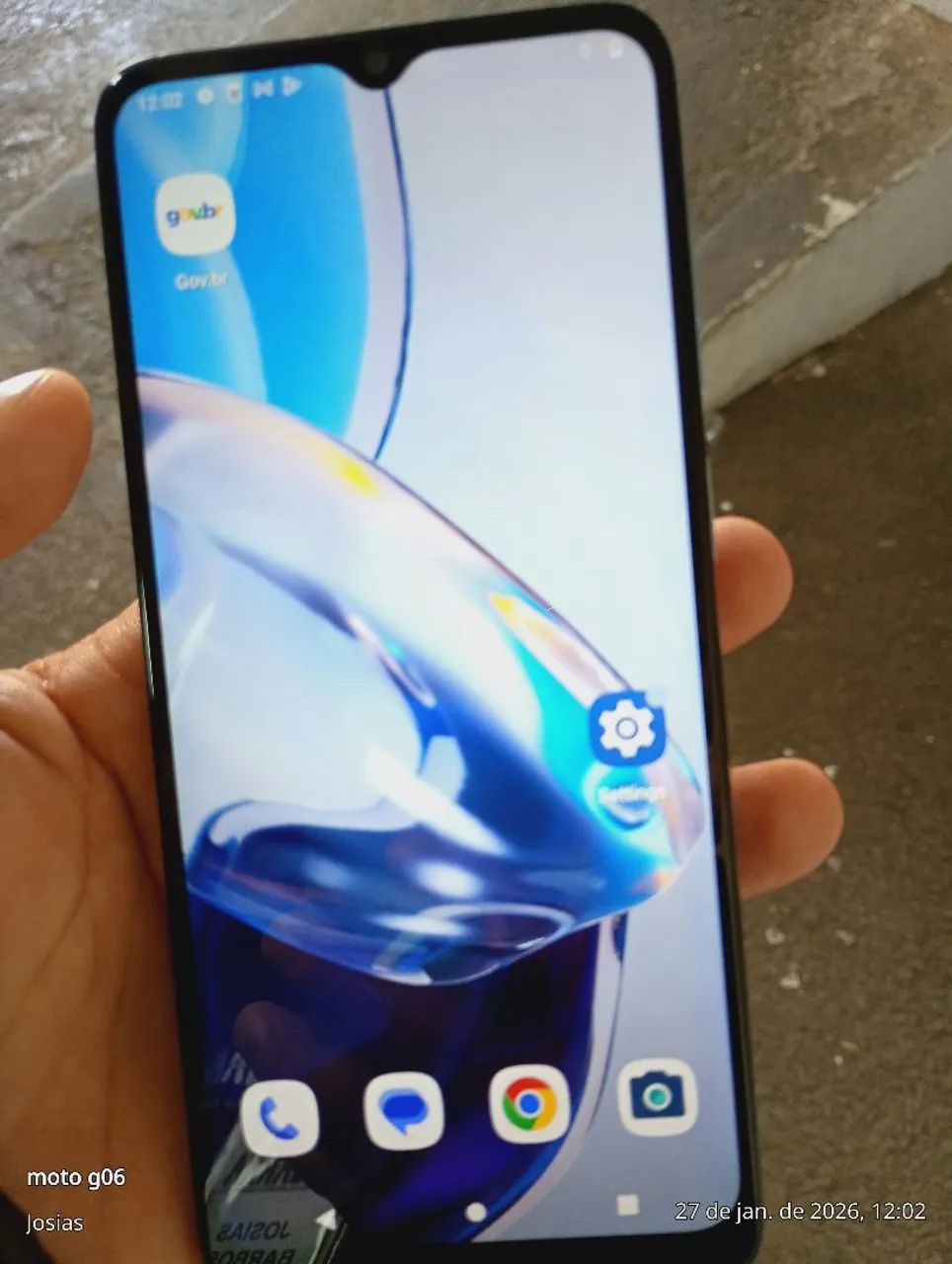 Celular com defeito está resetando e moto E 22