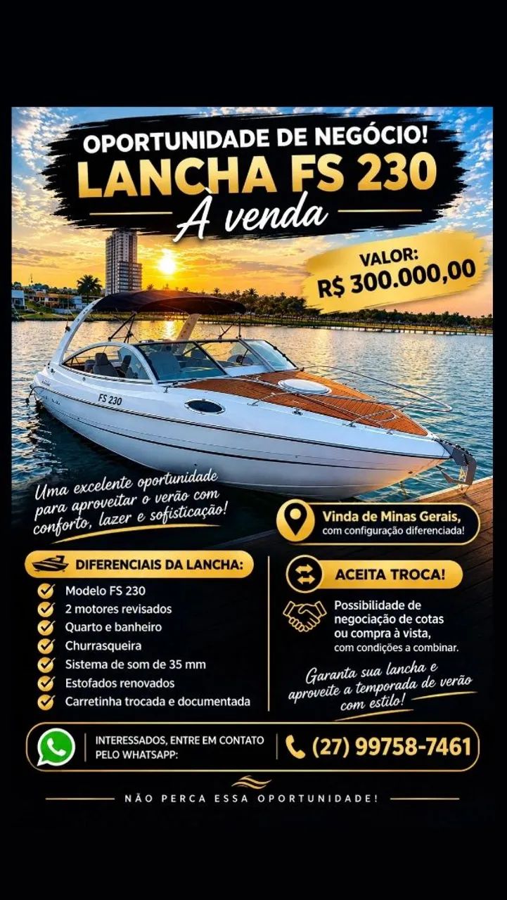 Lancha fs 230 - Foto 4