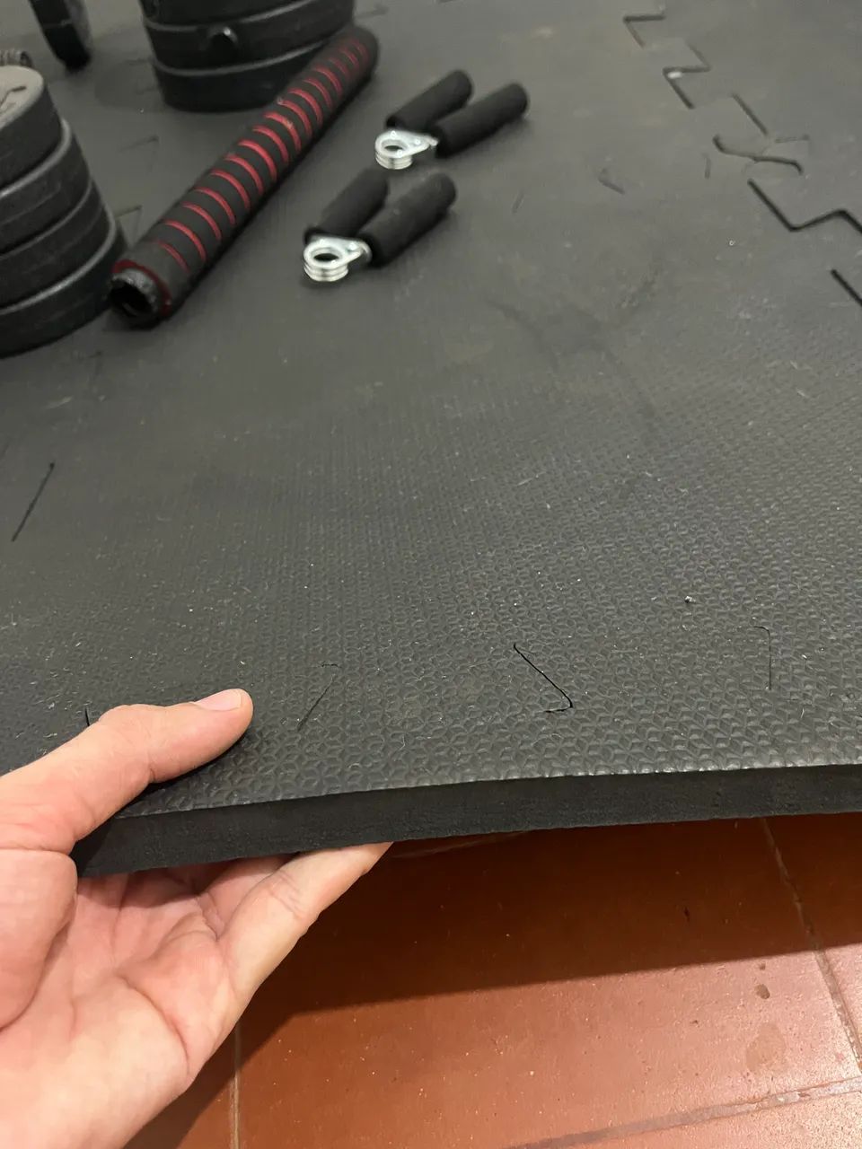 Kit Musculação com Tatame  - Foto 3