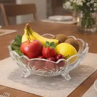 Fruteira em vidro com Pé - Foto 2