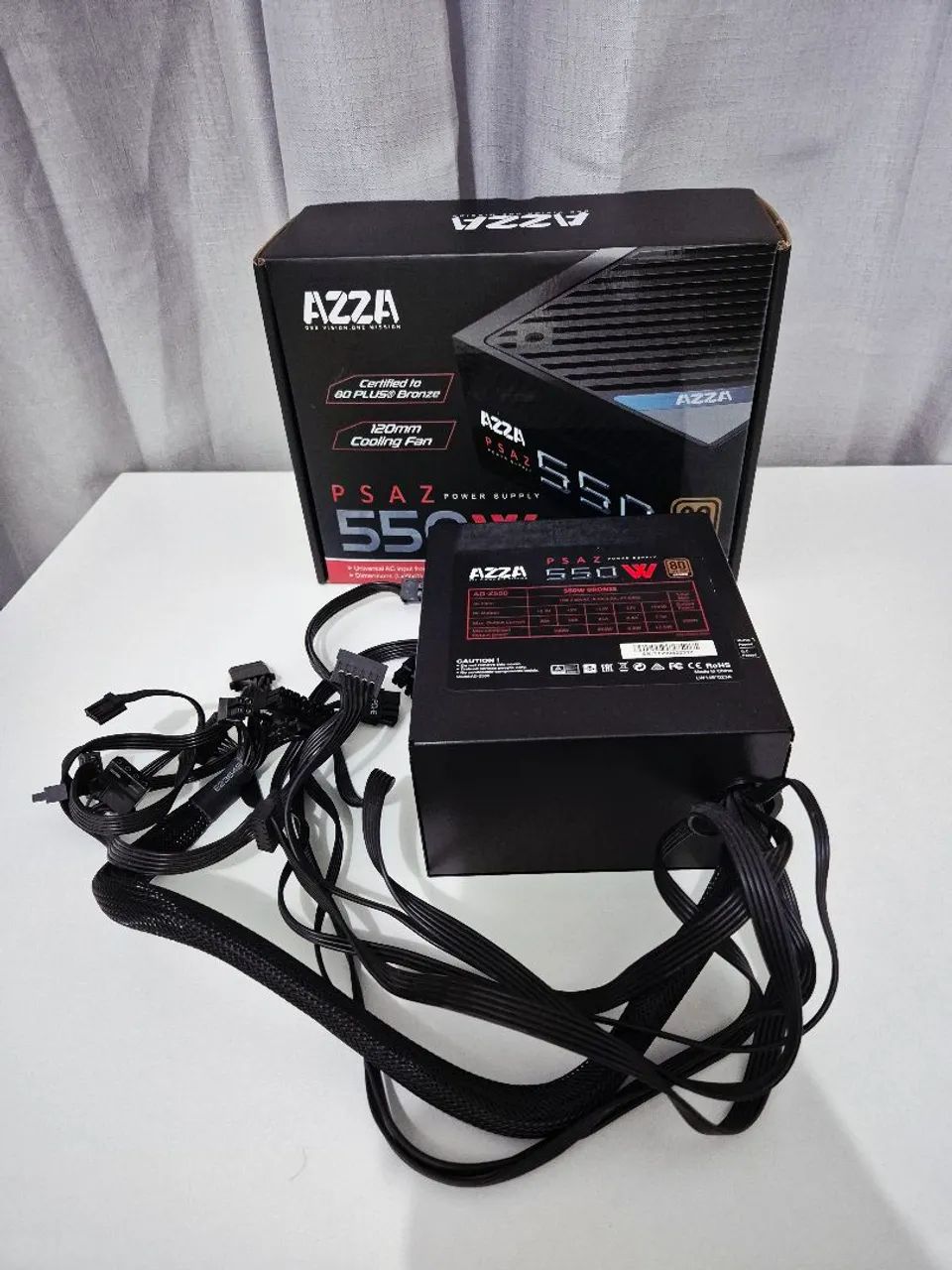 Fonte 550w AZZA 80 plus bronze - Peças de Hardware - Jardim