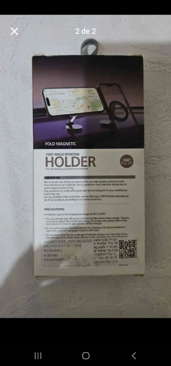 Suporte Magnético para Celular 1080° - Foto 2