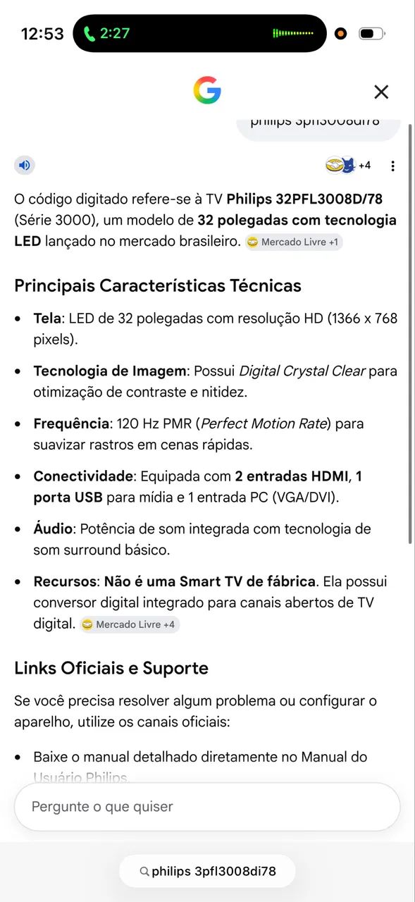 TV Led Full HD Philips 32 polegadas - Foto 3