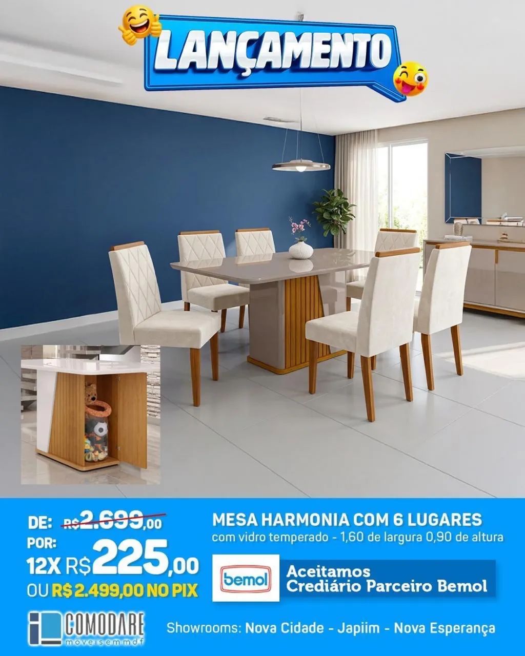 Mesa 6 lugares 
