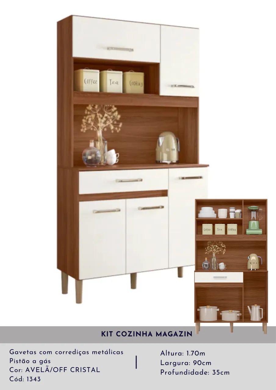 KIT COZINHA MAGAZIN 90CM