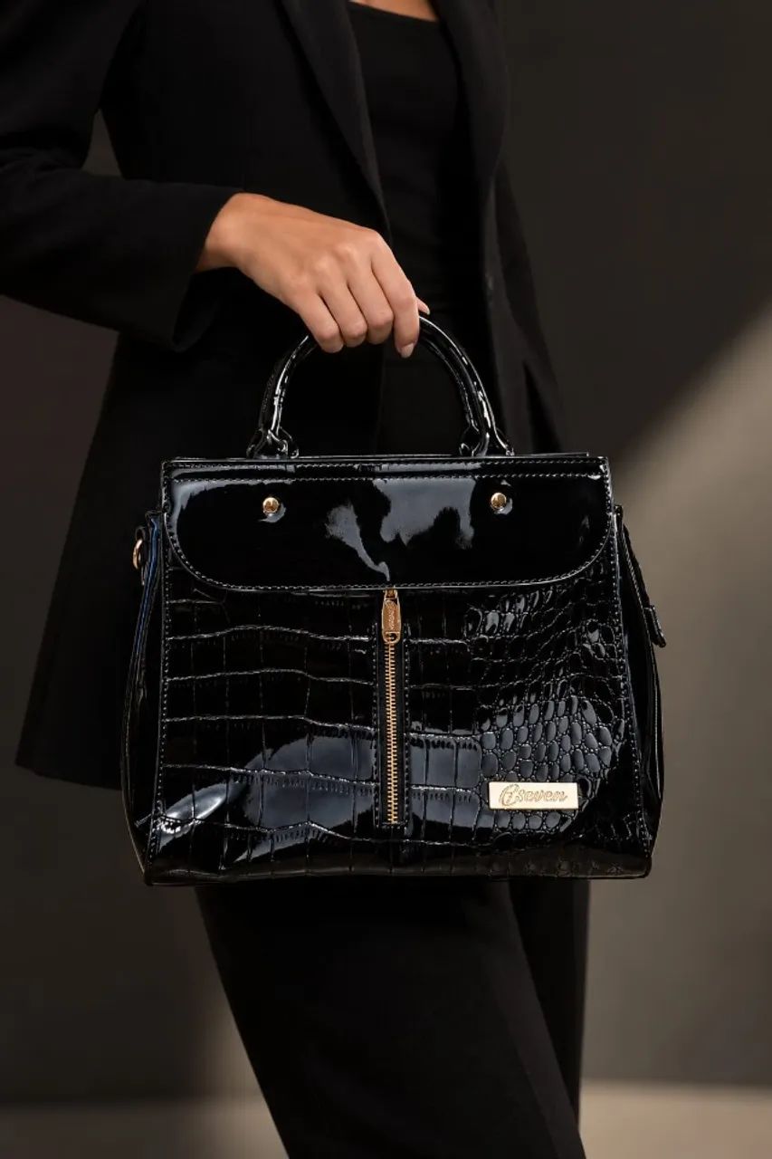 Bolsa Seven Preta Original - Nova