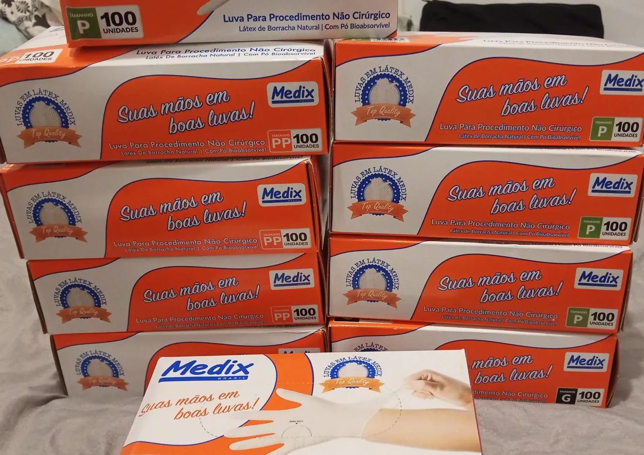 Luvas de látex 