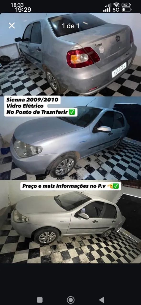 Fiat Siena Siena 1.0/ EX 1.0 mpi Fire/ Fire Flex 8v 2010