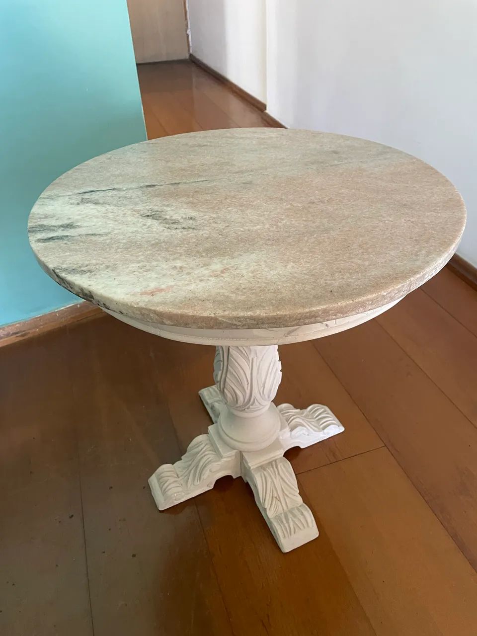 Mesa vintage tampo marmore - Foto 2
