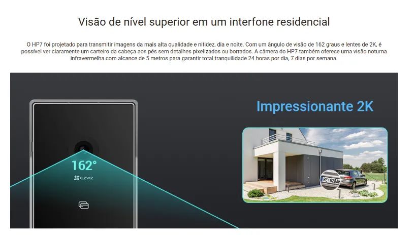 VideoPorteiro WI-Fi Inteligente EZVIZ - Foto 4
