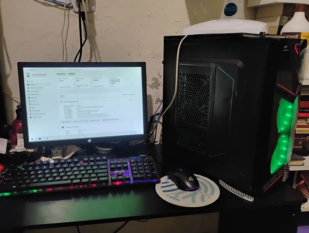 Pc gamer Intel core i3 10100f com GTX 1660 super
