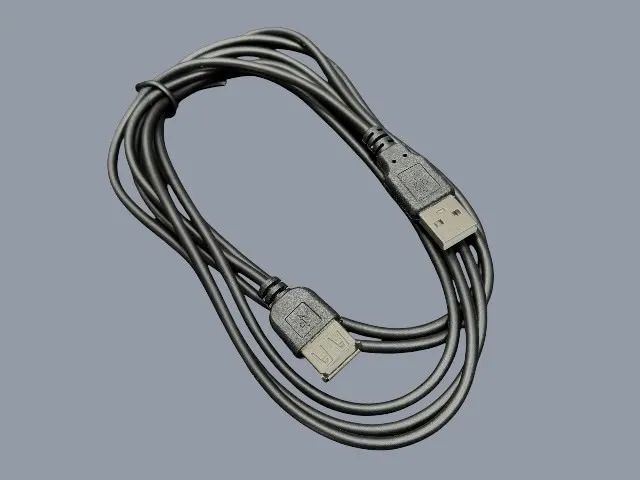 Cabo Extensor USB Macho x Fêmea Preto - Novo