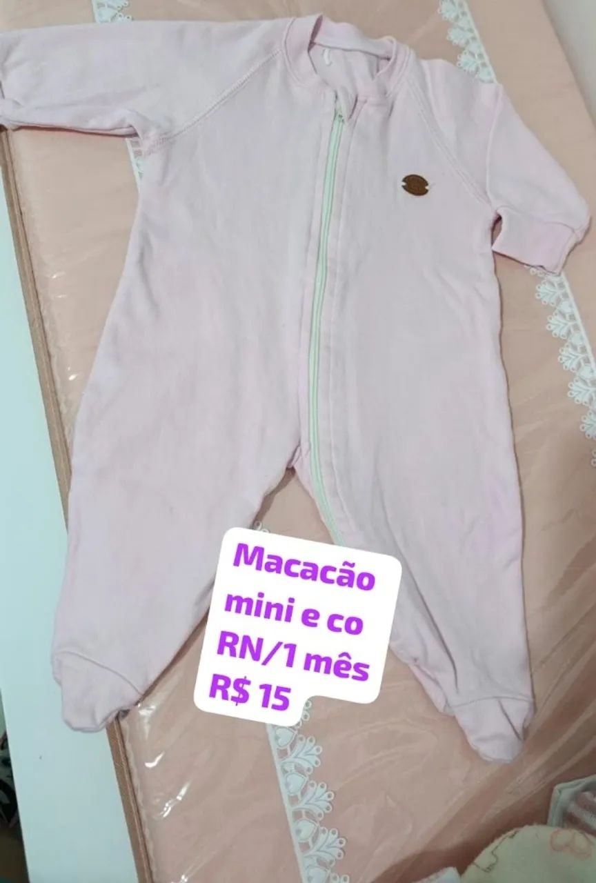 Itens de enxoval para bebê menina