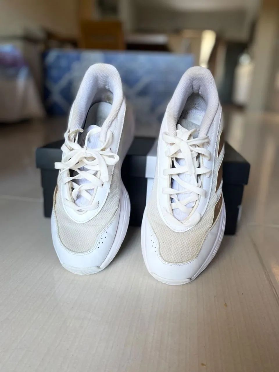 Tênis Adidas gamechaser branco  - Foto 4