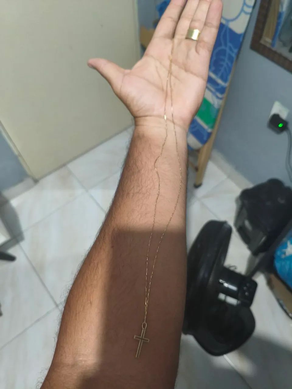 Corrente de ouro 70cm - Foto 3