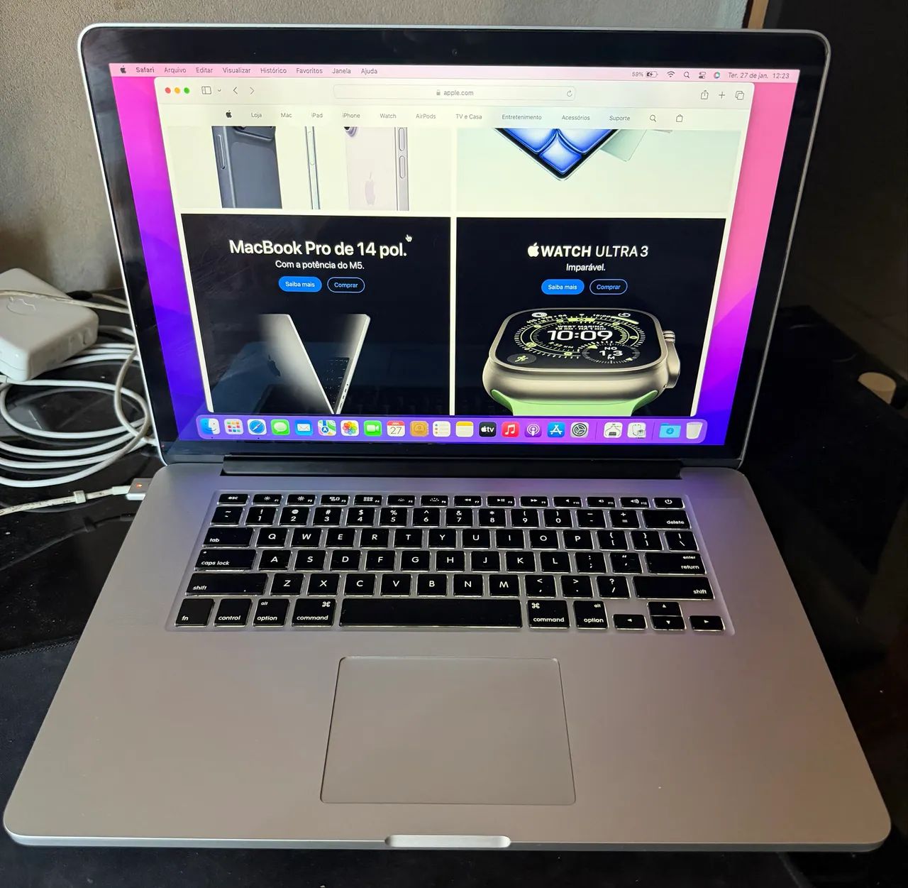 MacBook Pro 15,4 i7 16gbs de ram, ssd 1tb Apple. Com placa de