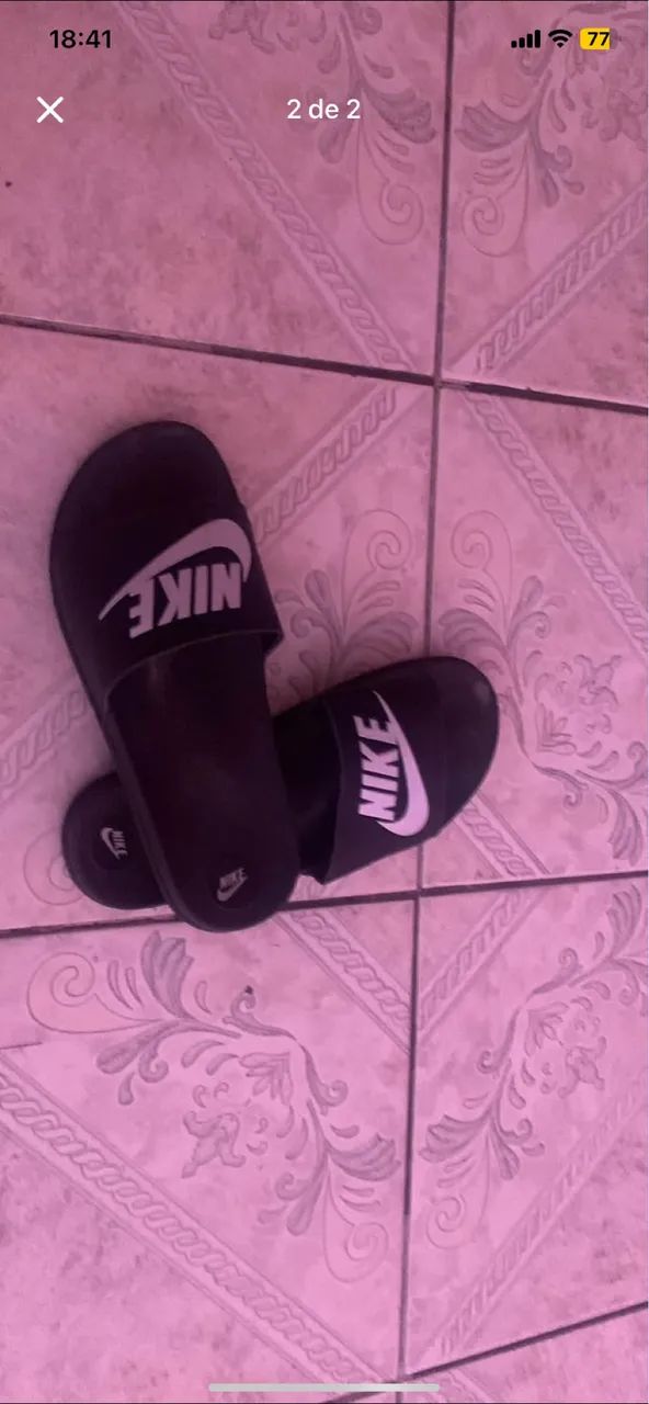 Sandália Nike falsificada