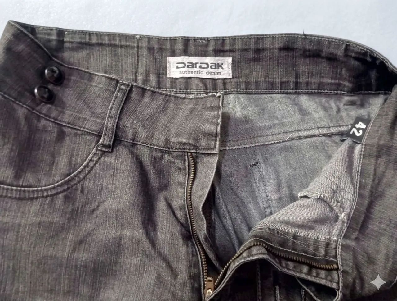 Calça Dardak Jeans Preta Feminina n° 42 - Foto 3