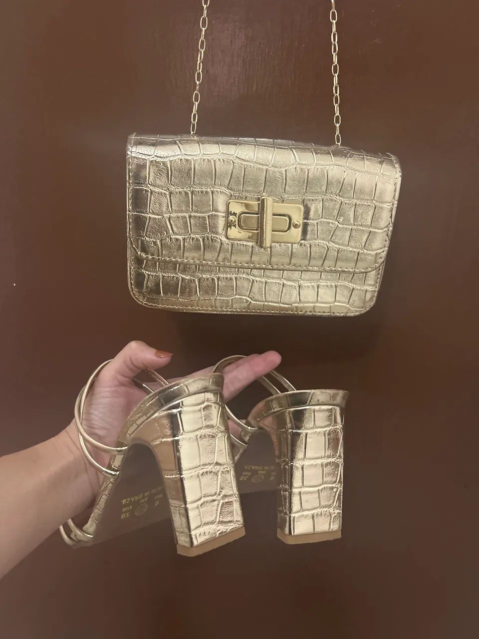 Kit bolsa e sandália  - Foto 3