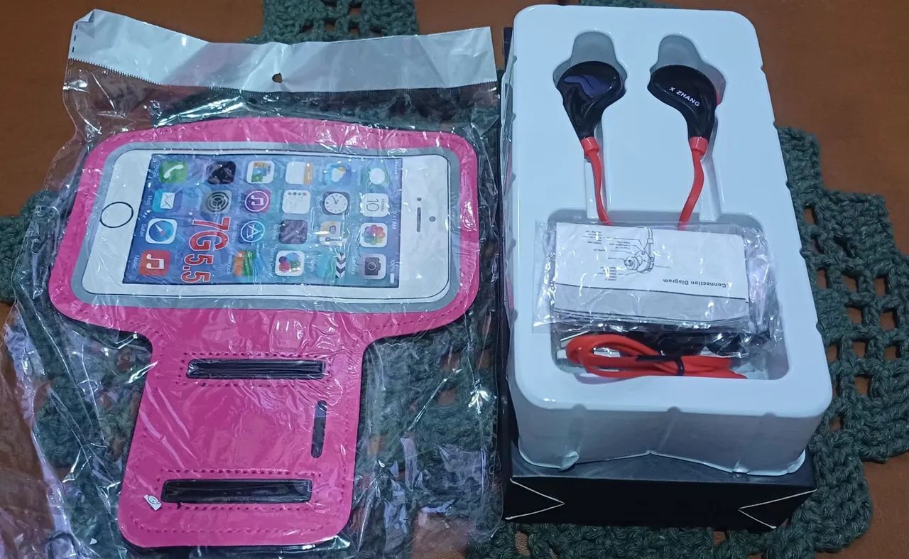 Fone sem fio e mais a braçadeira  - Foto 2