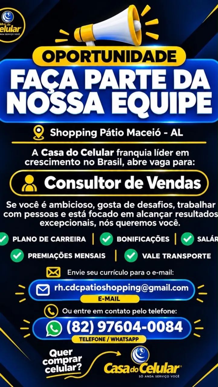 VAGA DE VENDEDOR 