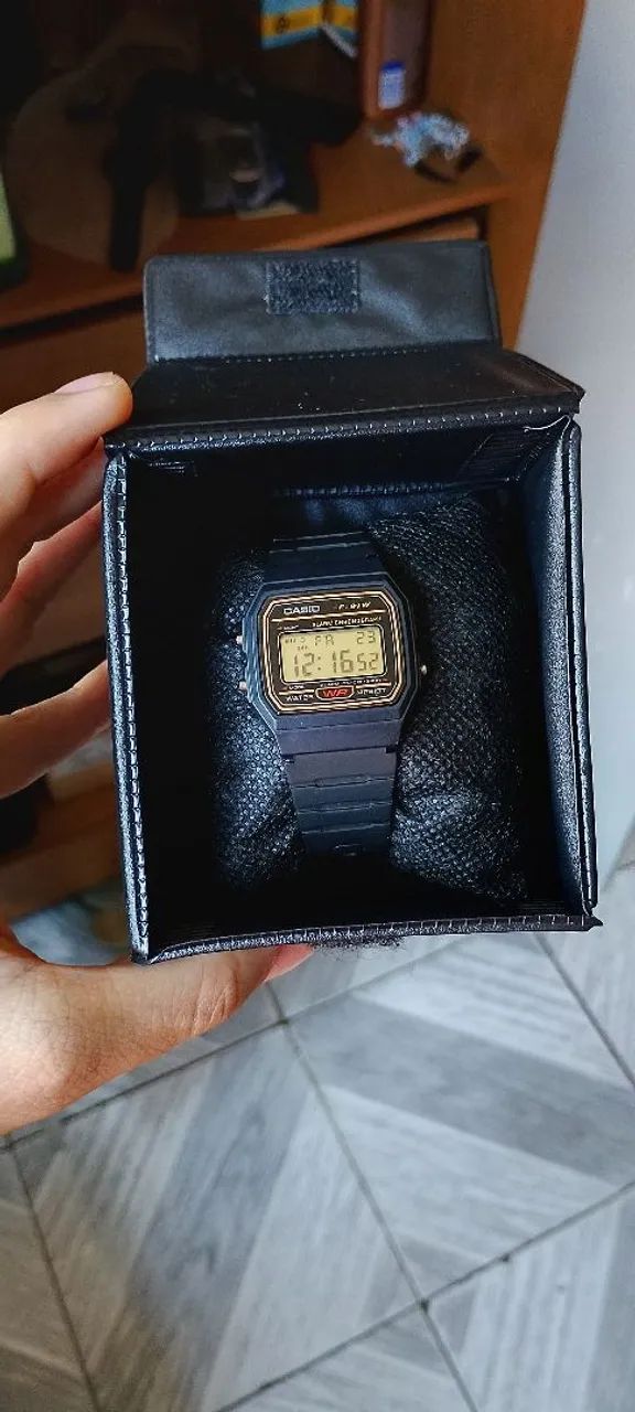 Relógio Casio F91W Dourado