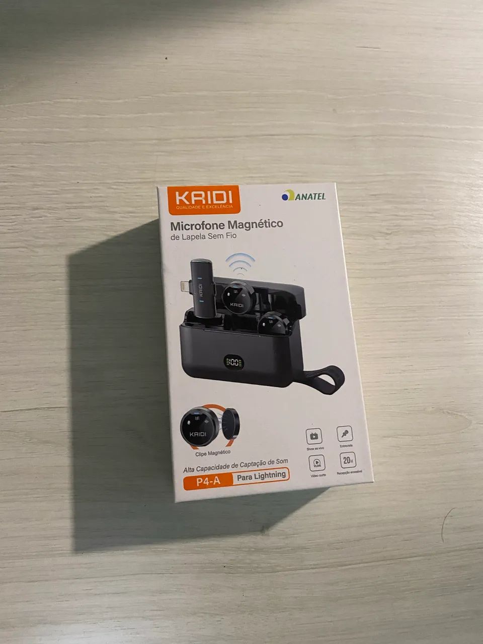 Microfone sem fio de lapela KAIDI - Foto 2