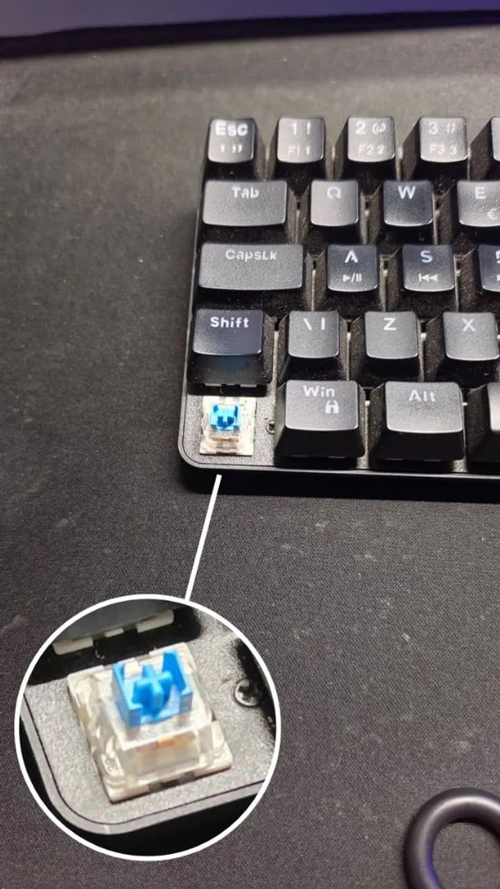 Teclado gamer - 60% - TARGET - PRETO - Foto 2