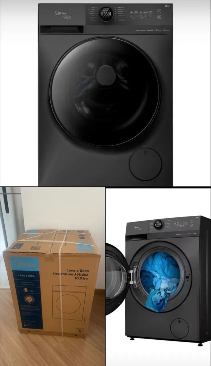 Lava e Seca 10,5kg Midea Healthguard Titanium - Foto 2