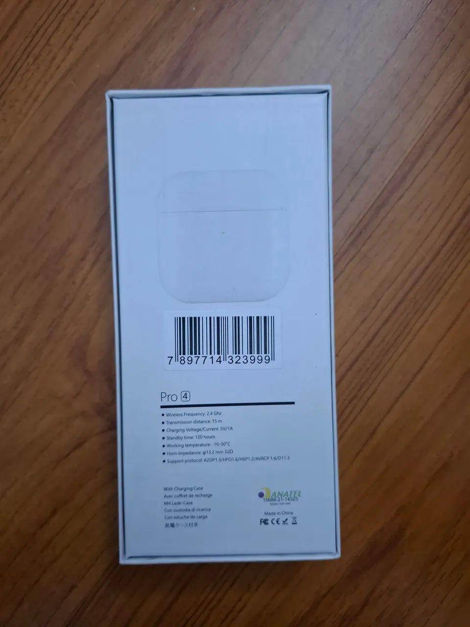 Fone de Ouvido Sem Fio Pro 4 TWS Bluetooth - Branco - Foto 2