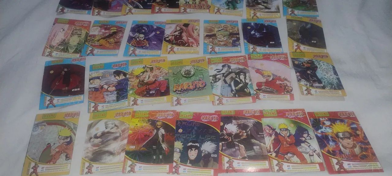 Lote 35 Cartas Brilhantes Naruto Raro  - Foto 4