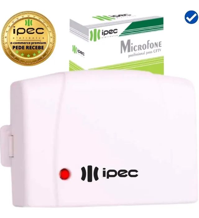 Microfone para dvr cftv com alcance de som de 30 metros Novo - Foto 2