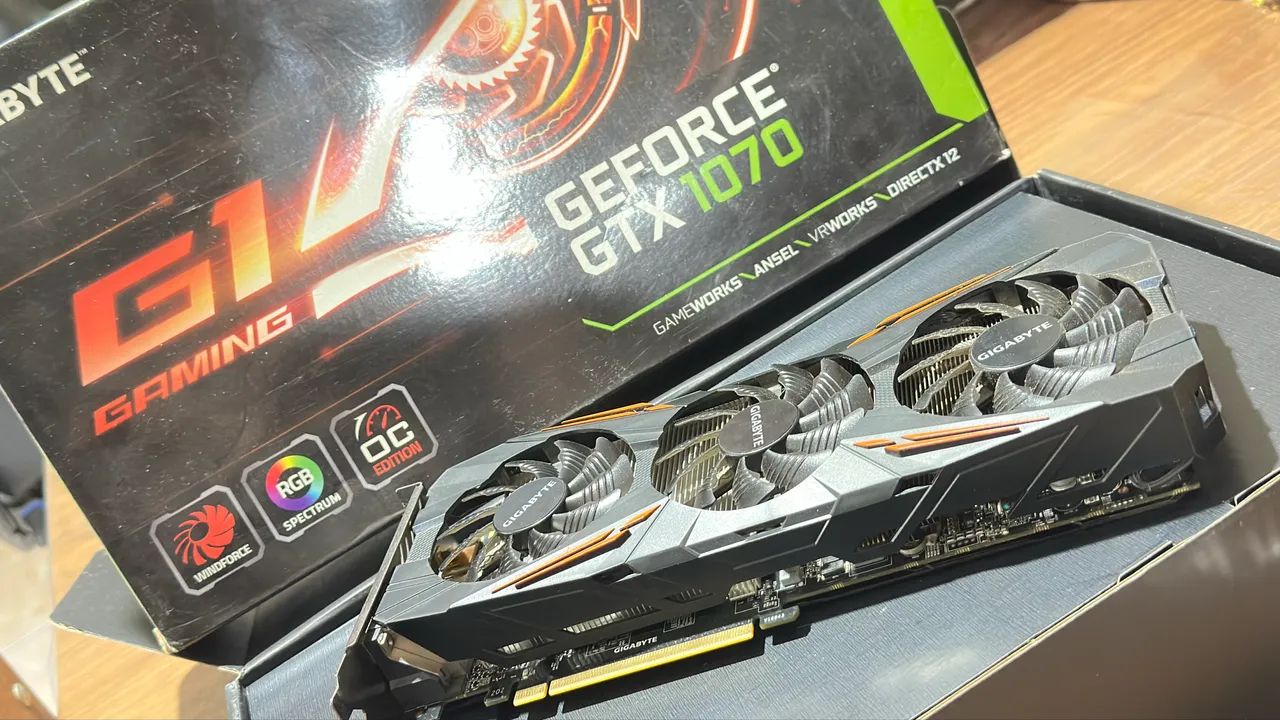 Placa de vídeo GeForce GTX 1070 Gaming