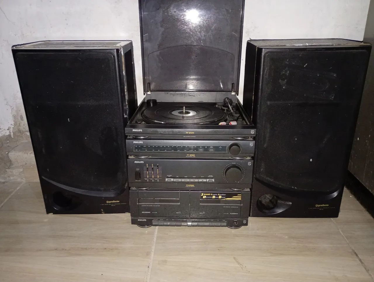 Som Philips com toca vinyl - Foto 2