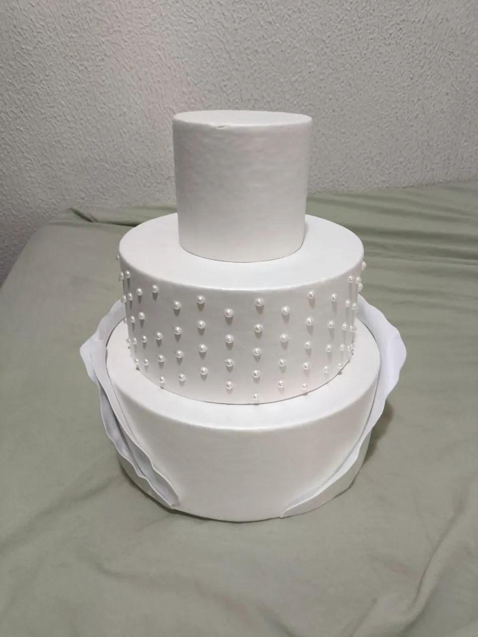 Bolo de isopor para decoração 